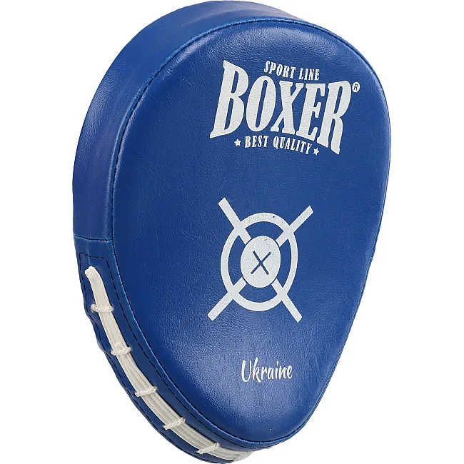 Лапа боксерская изогнутая тренировочная BOXER NEW 2011-N (Красный)