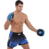 Мини-лапа боксерская изогнутая тренировочная кожа FAIRTEX BO-9483 (Черный-белый)