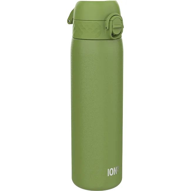 Бутылка для воды металлическая ION8 600 мл. Stainless Steel, Khaki Green