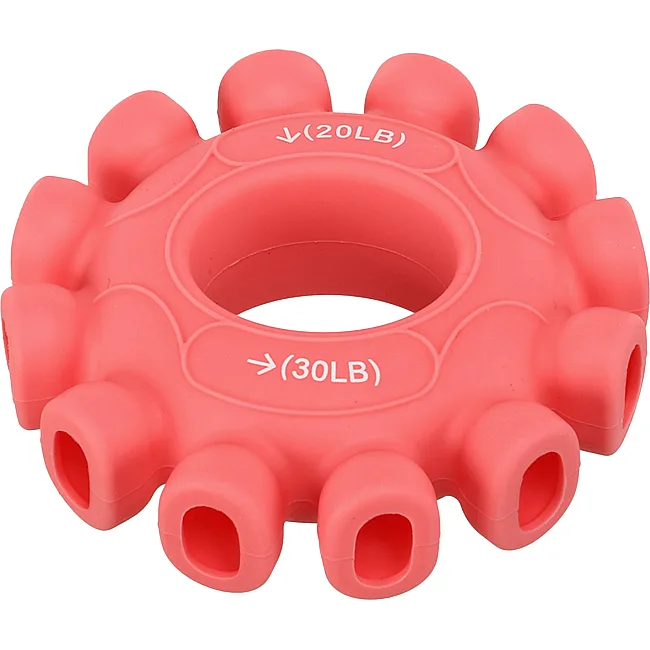 Кистевой эспандер кольцо с двойной нагрузкой JELLO FI-0650 1шт ø7.5 нагрузка 20LB-70LB (Серый)