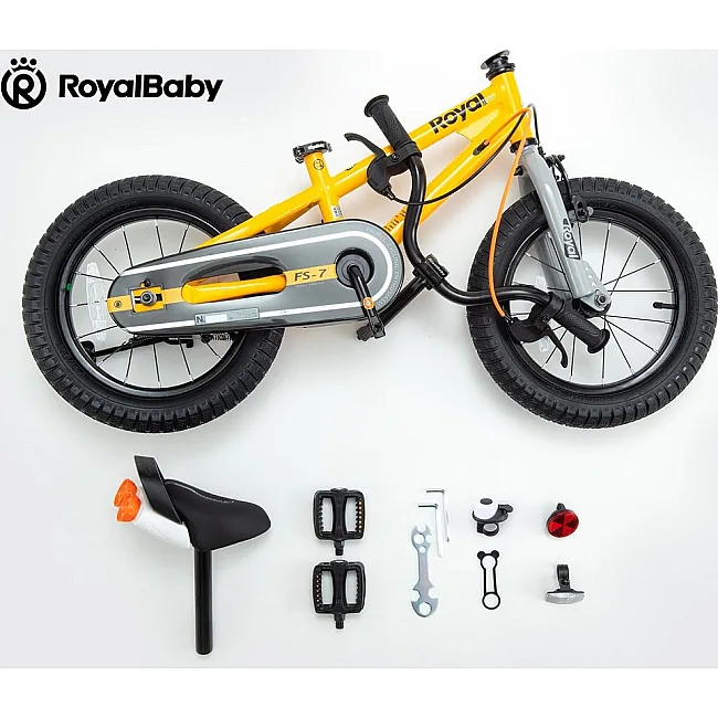 Велосипед RoyalBaby FREESTYLE 7TH 16", OFFICIAL UA, желтый