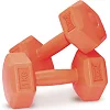 Гантели композитные POWERPLAY 4124 Hercules 2*1 кг. Оранжевые (пара - 2шт.)