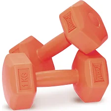 Гантели композитные POWERPLAY 4124 Hercules 2*1 кг. Оранжевые (пара - 2шт.)