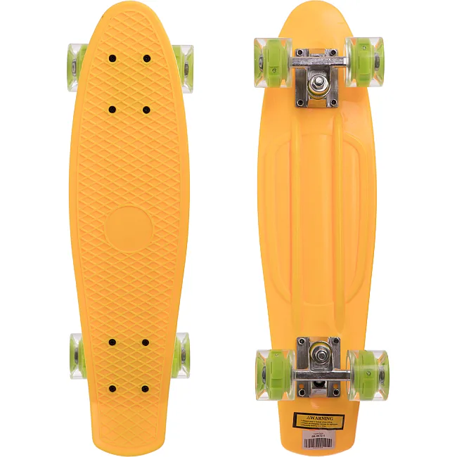 Пенни борд Penny Board круизер пластиковый со светящимися колесами 22