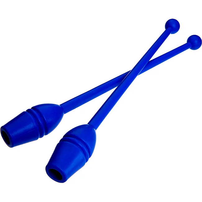 Булавы для художественной гимнастики 35см LINGO GM-4435 2штуки (Синий)