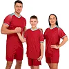 Футбольная форма комплект футболка и шорты LIDONG JG-6321 4XS-XXL (Бордовый)