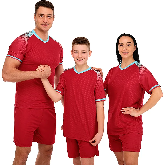 Футбольная форма
 комплект футболка и шорты LIDONG JG-6321 4XS-XXL (Бордовый)