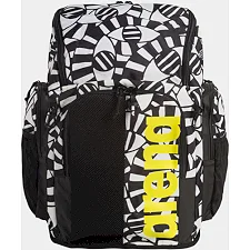 Спортивный рюкзак Arena SPIKY III BACKPACK 45 ALLOVER 45L черный, белый, желтый 54x36x27 см