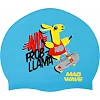 Шапочка для бассейна
 силиконовая юниорская MADWAVE
 Junior LLAMA M057910 (Голубой)