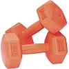 Гантели композитные POWERPLAY 4124 Hercules 2*1 кг. Оранжевые (пара - 2шт.)