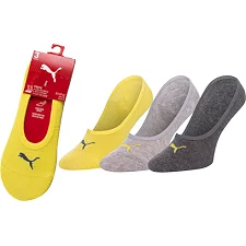 Шкарпетки PUMA FOOTIE 3P UNISEXжовтий