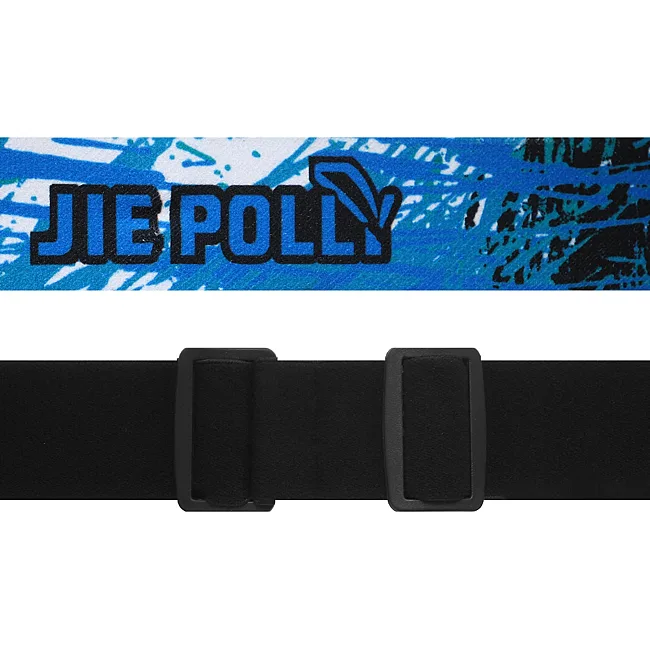 Мотоочки маска кроссовая JIE POLLY J027-2 (Черный-голубой)