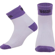 Спортивные носки мужские высокие TELOON TSS001 39-44 (Белый-фиолетовый)