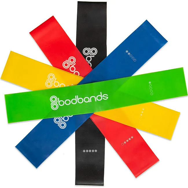 Набор резинок для упражнений ленты сопротивлений
 Bodbands FI-6318 5шт