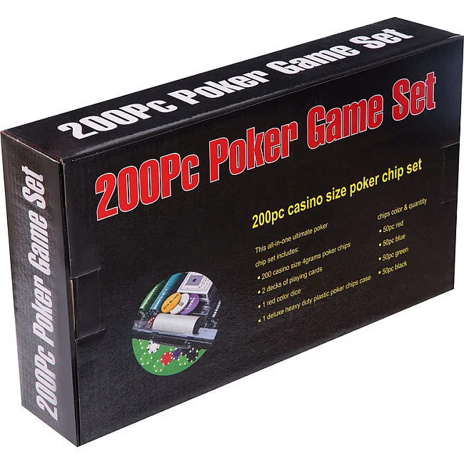 Набор для покера в пластиковом кейсе Poker game set Poker game set SP-SPORT
 200S-E 200 фишек