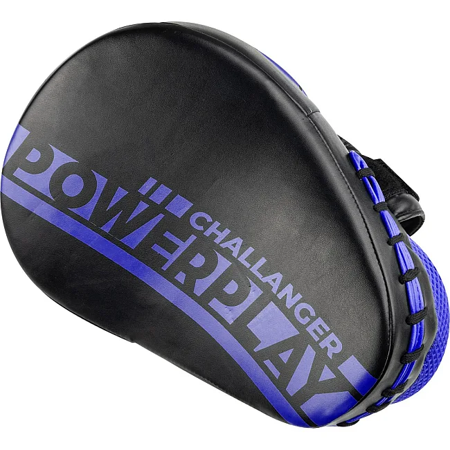 Лапы боксерские PowerPlay 3041 Challanger Черно-Синие PU
