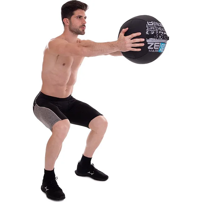 Мяч набивной медицинский для кроссфита WALL BALL ZELART
 FI-2637-7 7кг