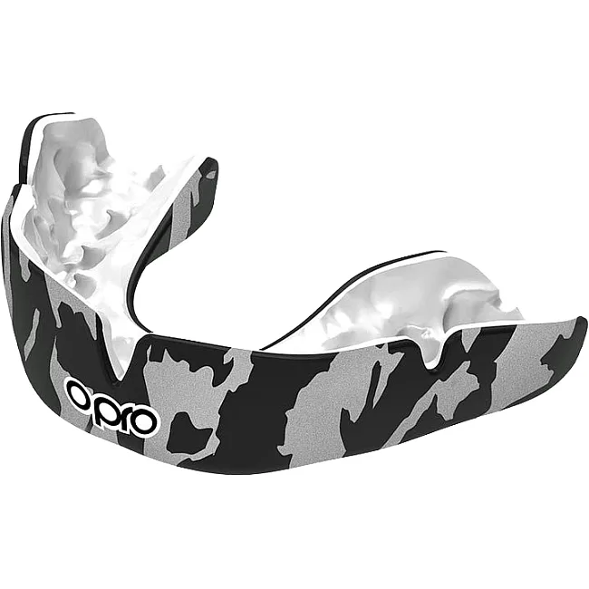 Капа для бокса OPRO Instant CAMO взрослая (возраст 11+) Black/White (art.102523002)