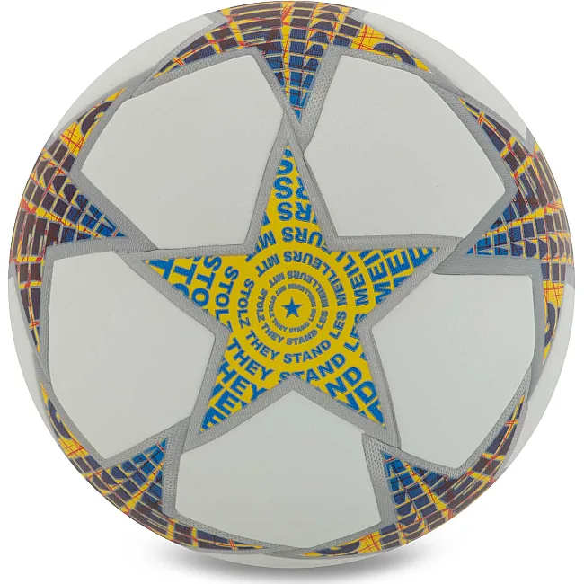 Футбольный мяч SP-SPORT FB-9822 №5 PU (Белый-желтый)