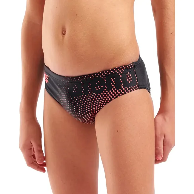 Плавки-слепые для мальчиков Arena DIM LIGHT SWIM BRIEFS черный, коралловый