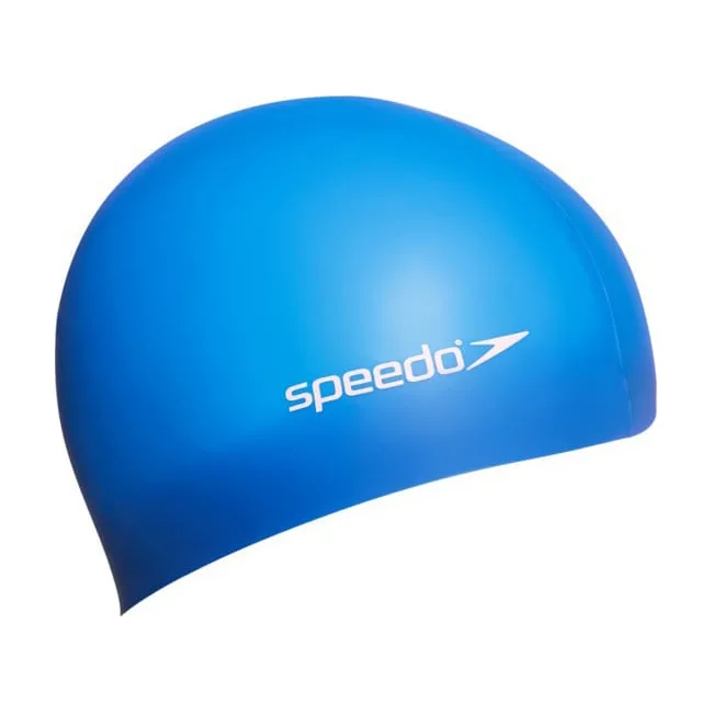 Шапочка для плавания детская Speedo FLAT SILCONE CAP TEAM JU синий