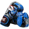 Распродажа! Перчатки для бокса кожаные TWINS TRIBAL BO-9952 (Желтый-черный)