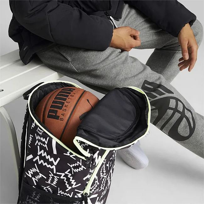 Рюкзак спортивный Puma Basketball Backpack 27L черный 31х45х14 см