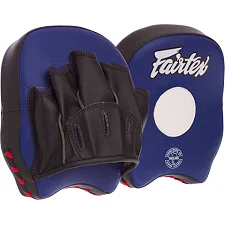 Мини-лапа боксерская изогнутая тренировочная FAIRTEX FMV14 19x17x5см 2штуки (Синий)