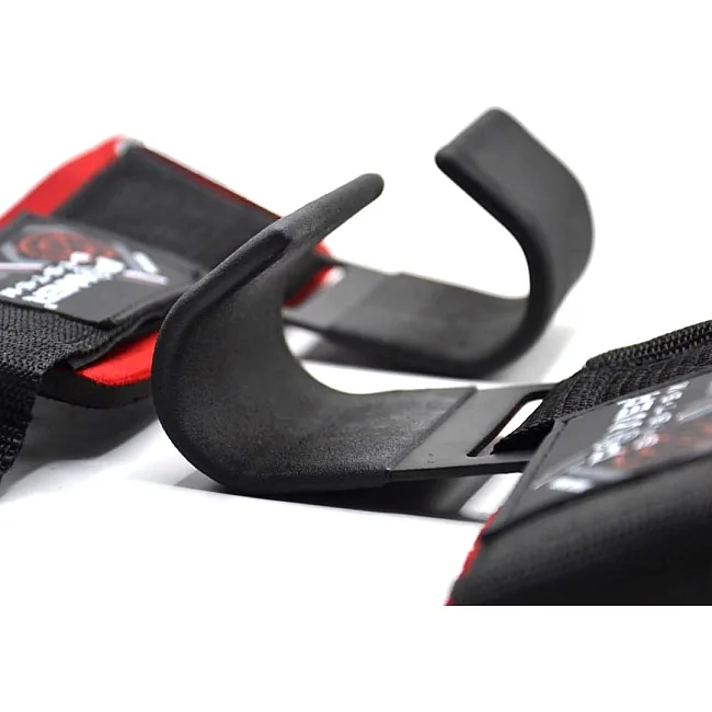 Гаки для тяги на зап'ястя POWER SYSTEM PS-3310 Hardcore Hooks Black/Red