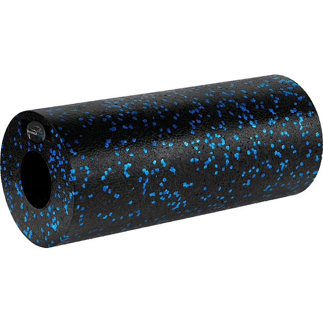 Масажний ролик (роллер) гладкий PowerPlay PP-4348 2 in 1 EPP Foam Roller Чорно/Синій (33x14см.)