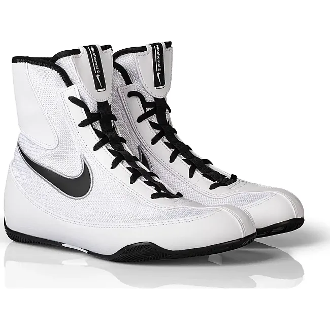 Боксерки для бокса NIKE Machomai 2.0 White Black-Wolf Grey