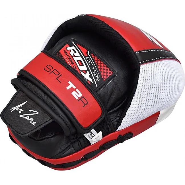 Боксерские лапы RDX Leather Red