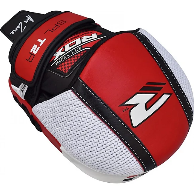 Боксерские лапы RDX Leather Red