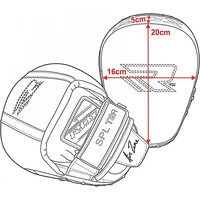 Боксерские лапы RDX Leather Red