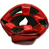 Боксерский шлем без подбородка THOR 716 Кожа / красный