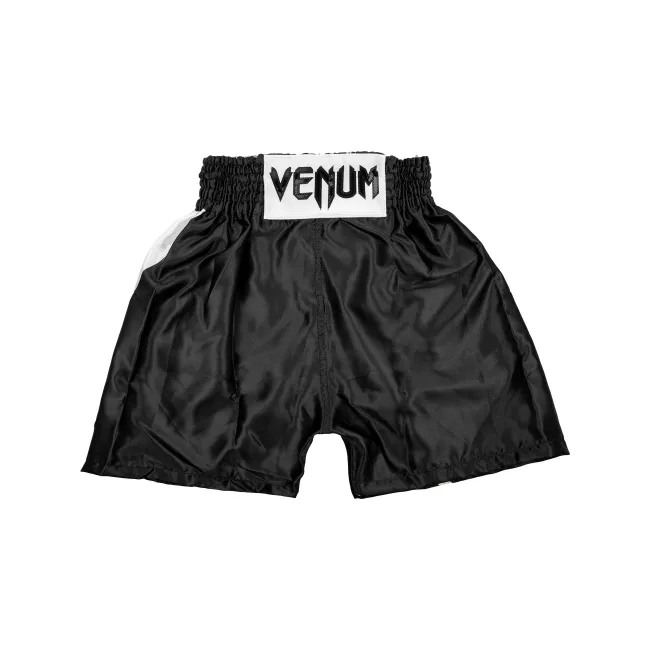 Детские шорты для бокса Venum Elite Boxing Shorts Black White