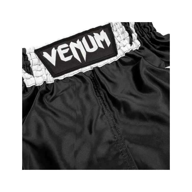 Детские шорты для бокса Venum Elite Boxing Shorts Black White