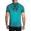 Футболка AFFLICTION Historic Iron A24291 Jade Blue