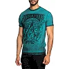 Футболка AFFLICTION Historic Iron A24291 Jade Blue
