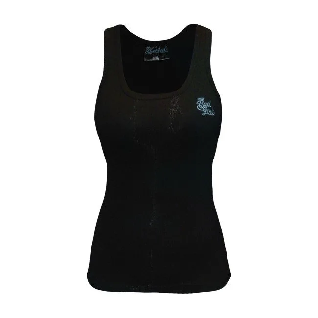 Майка женская Bad Girl Ribbed Vest Black-Blue
