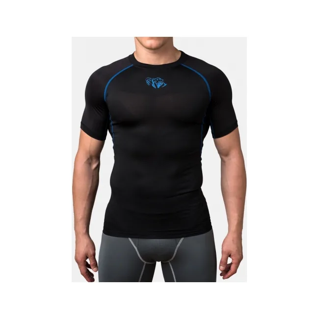 Компрессионная футболка Peresvit Air Motion Black Blue Short Sleeve
