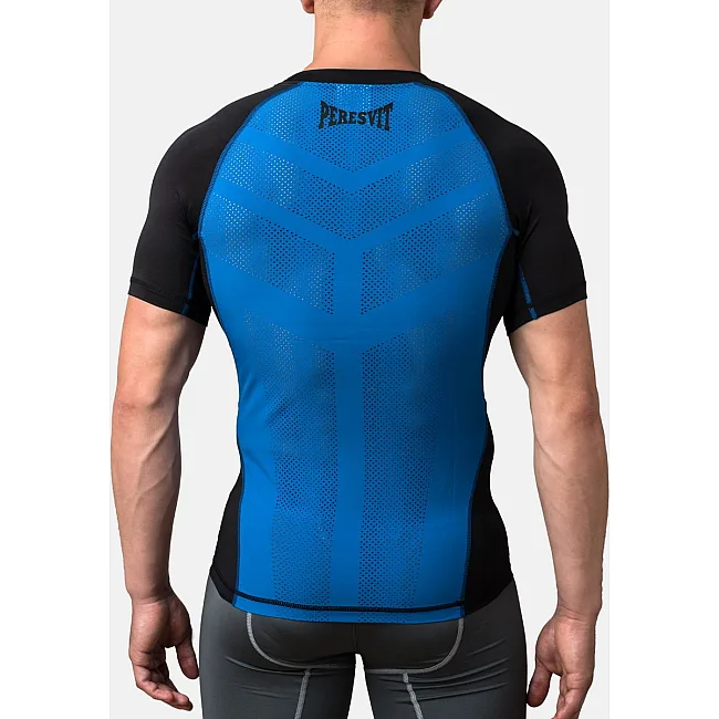 Компрессионная футболка Peresvit Air Motion Black Blue Short Sleeve