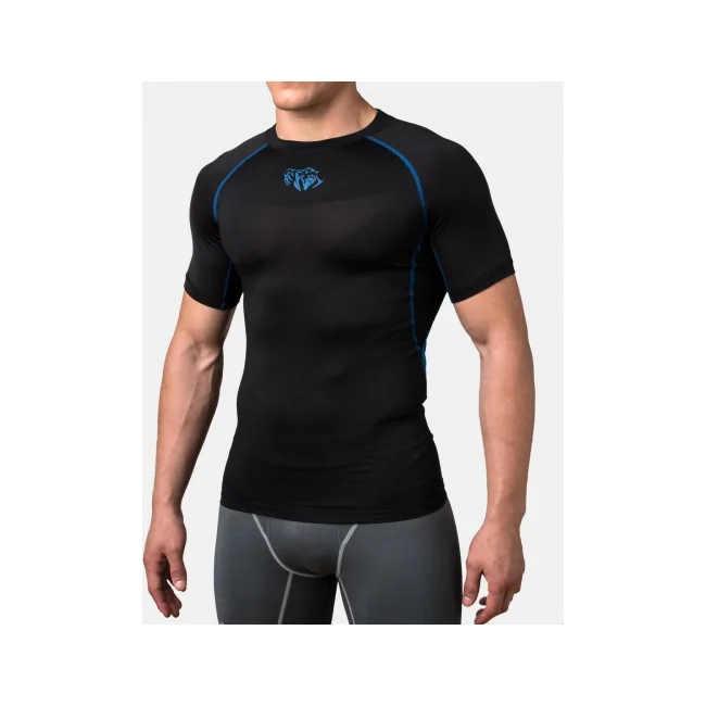 Компрессионная футболка Peresvit Air Motion Black Blue Short Sleeve