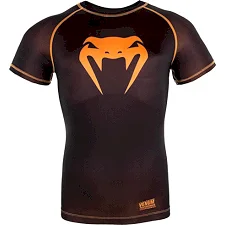 Компрессионная футболка VENUM Contender 3.0s Short Sleeve Black/Orange