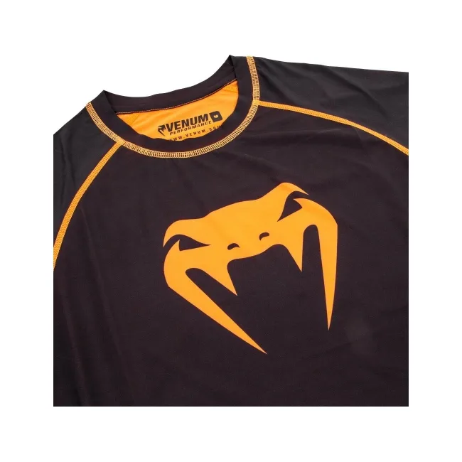 Компрессионная футболка VENUM Contender 3.0s Short Sleeve Black/Orange