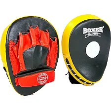 Лапы боксерские гнутые Boxer (кожа)