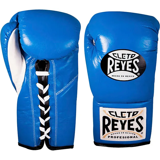 Перчатки для бокса CLETO REYES Official Leather Fight Blue