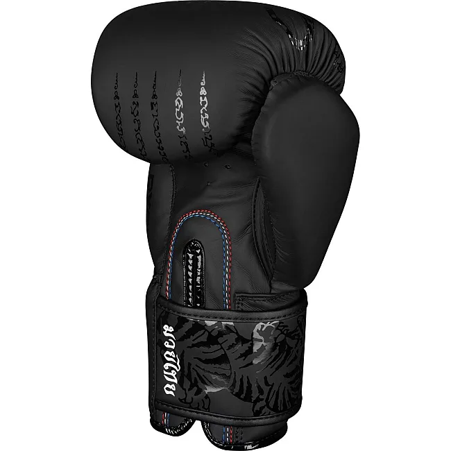 Перчатки для бокса PHANTOM Muay Thai Black (капа в подарок)