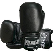 Перчатки для бокса POWERPLAY 3088 Impulse Черные (натуральная кожа)