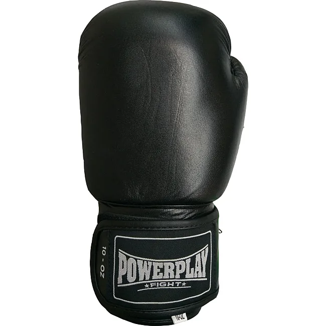Перчатки для бокса POWERPLAY 3088 Impulse Черные (натуральная кожа)